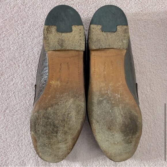 Vintage Dack Brown Antelope Leather Loafers Shoes 8.5 - Picture 7 of 13